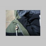 Hooligans - zimná pánska bunda zateplená čierno-olivová s kapucňou Hooligans - zimná pánska bunda zateplená čierno-olivová s kapucňou